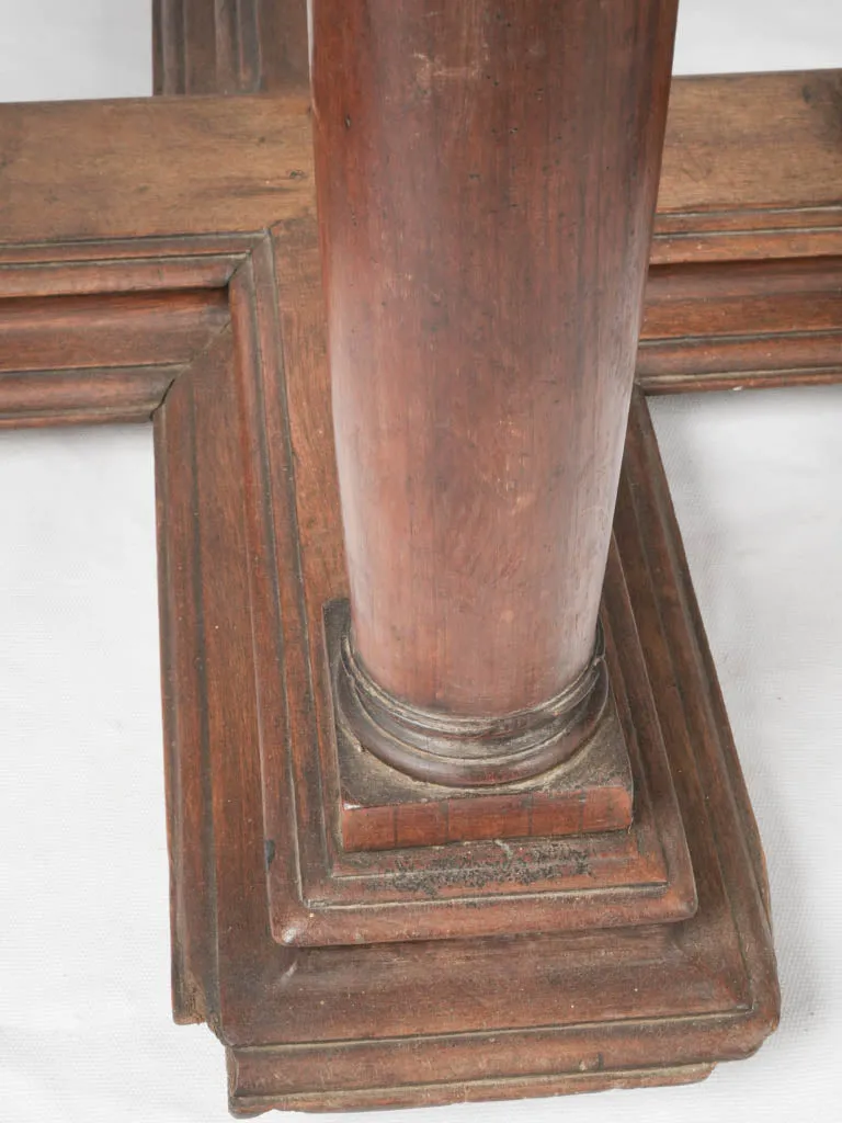 17th-century Gothic walnut table from Burgundy