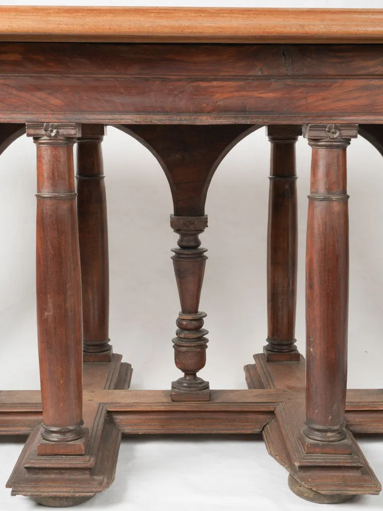 17th-century Gothic walnut table from Burgundy