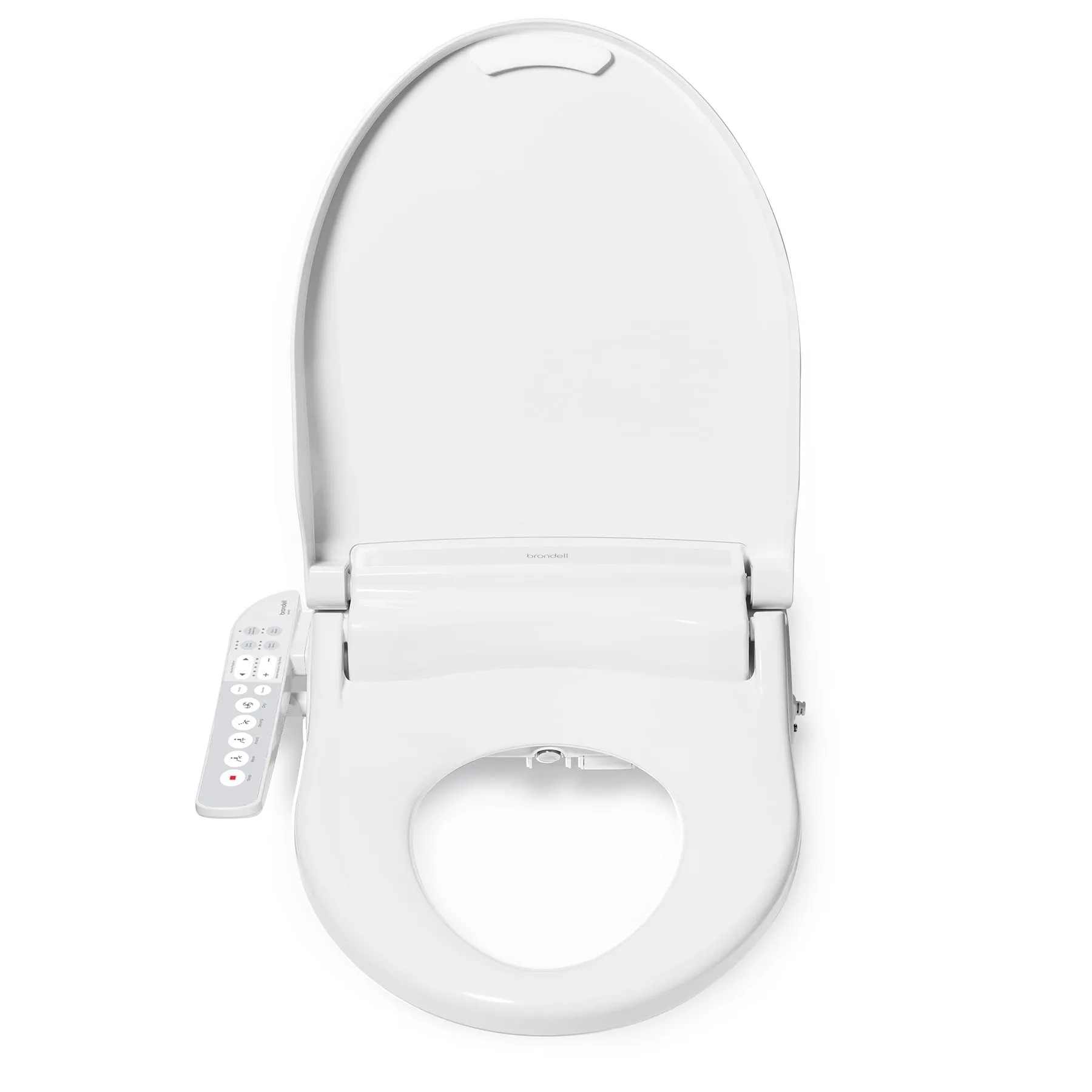 Brondell EM417-EW Swash Select Sidearm Bidet Seat with Warm Air Dryer, Elongated White