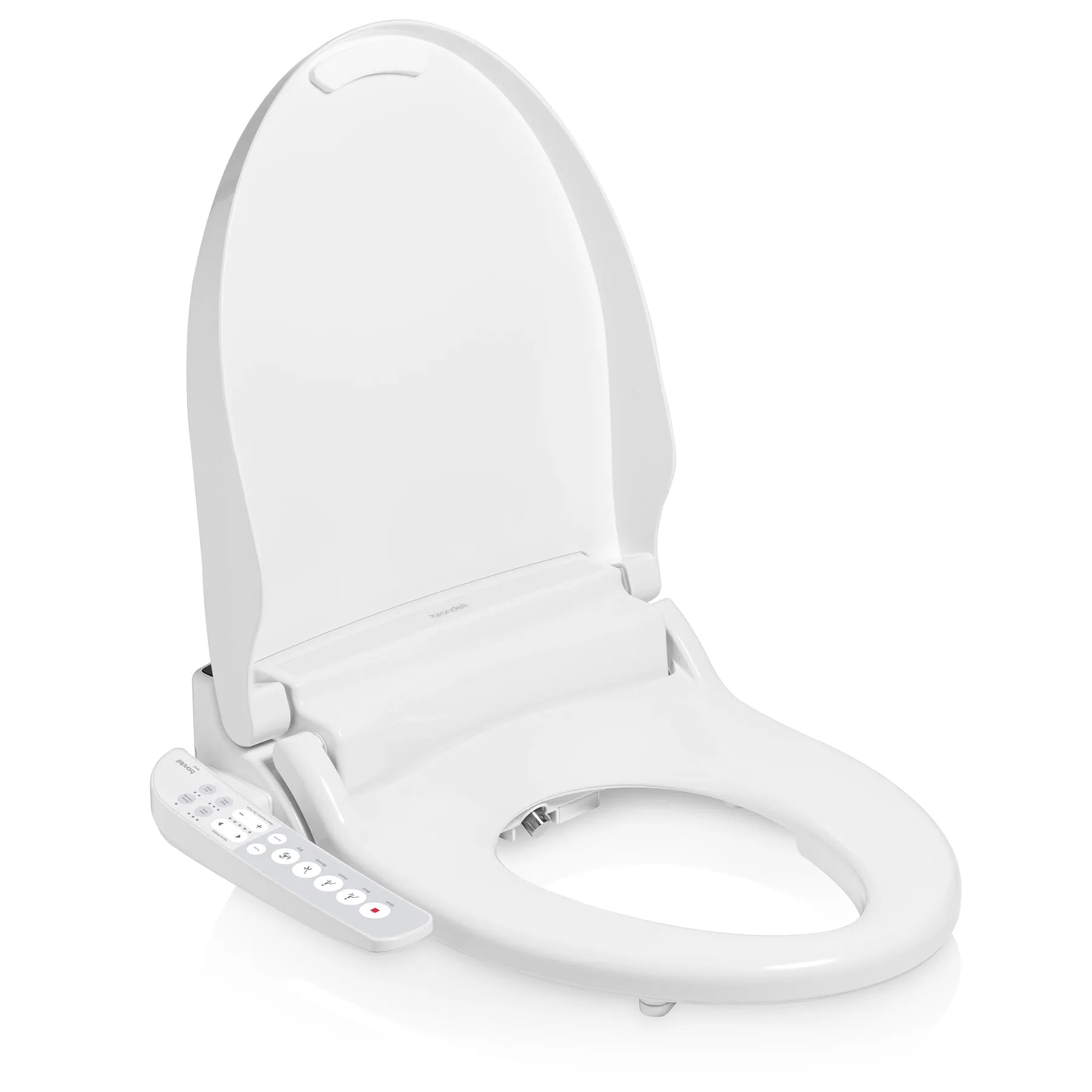 Brondell EM417-EW Swash Select Sidearm Bidet Seat with Warm Air Dryer, Elongated White