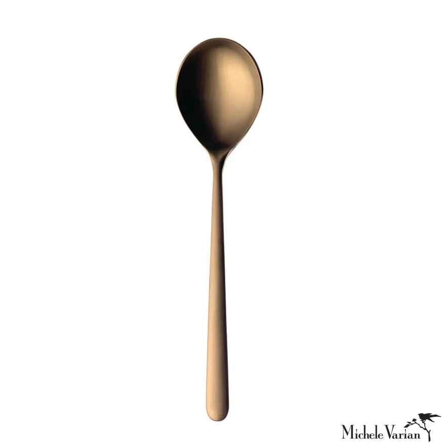 Brushed Gold Cutlery Large Spoon