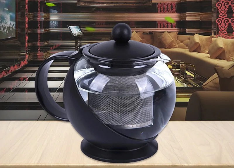 Bubble Teapot High-Temperature Heat Resistant Kettle Glass Tea Pot