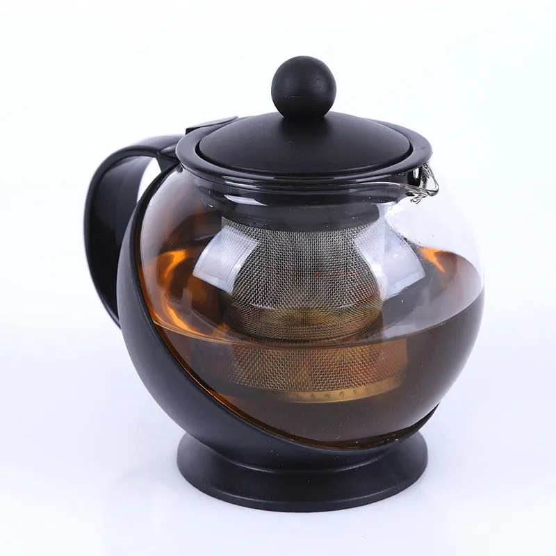 Bubble Teapot High-Temperature Heat Resistant Kettle Glass Tea Pot