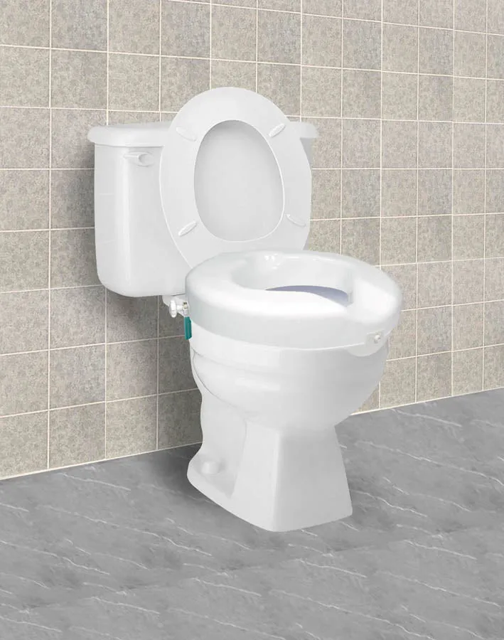 Carex Safe Lock Raised Toilet Seat