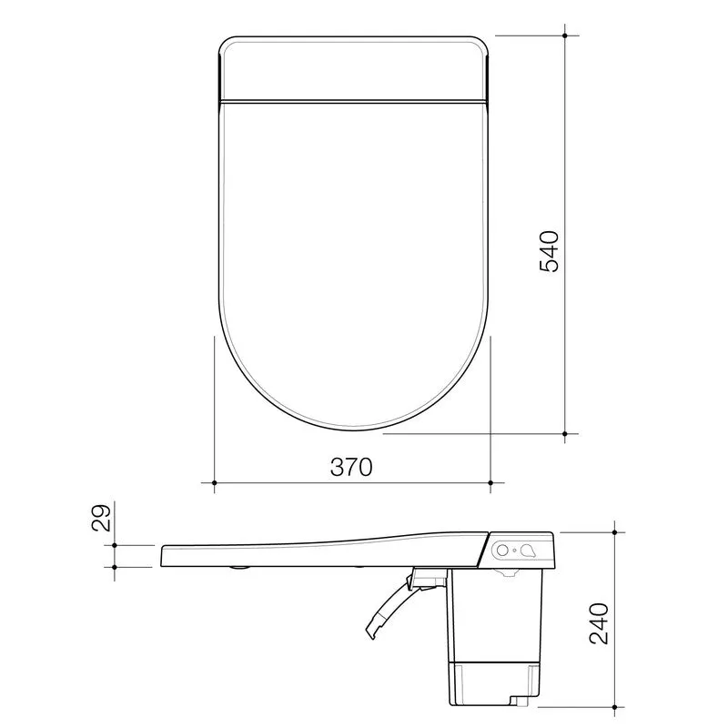 Caroma Urbane II Cleanflush Wall Faced Bidet Toilet Suite