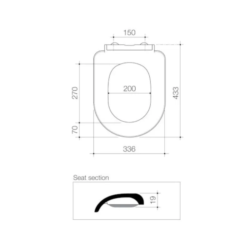 Caroma Urbane II Soft Close Toilet Seat