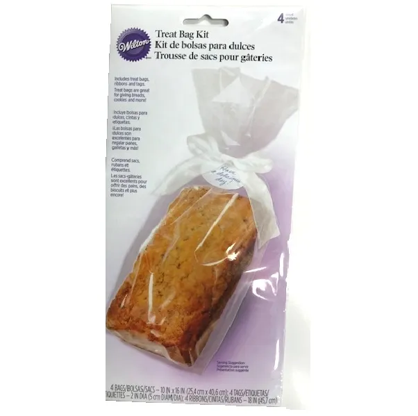 Clear Treat Bag, 10'' x 16'' | 4ct