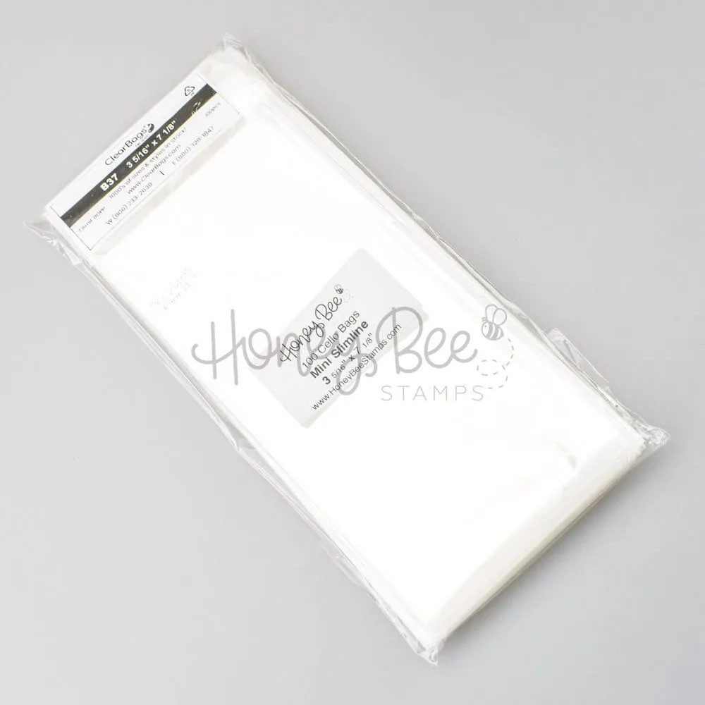 Crystal Clear Cello Bags 100 Pk - Mini Slimline 3-5/16" x 7-1/8"