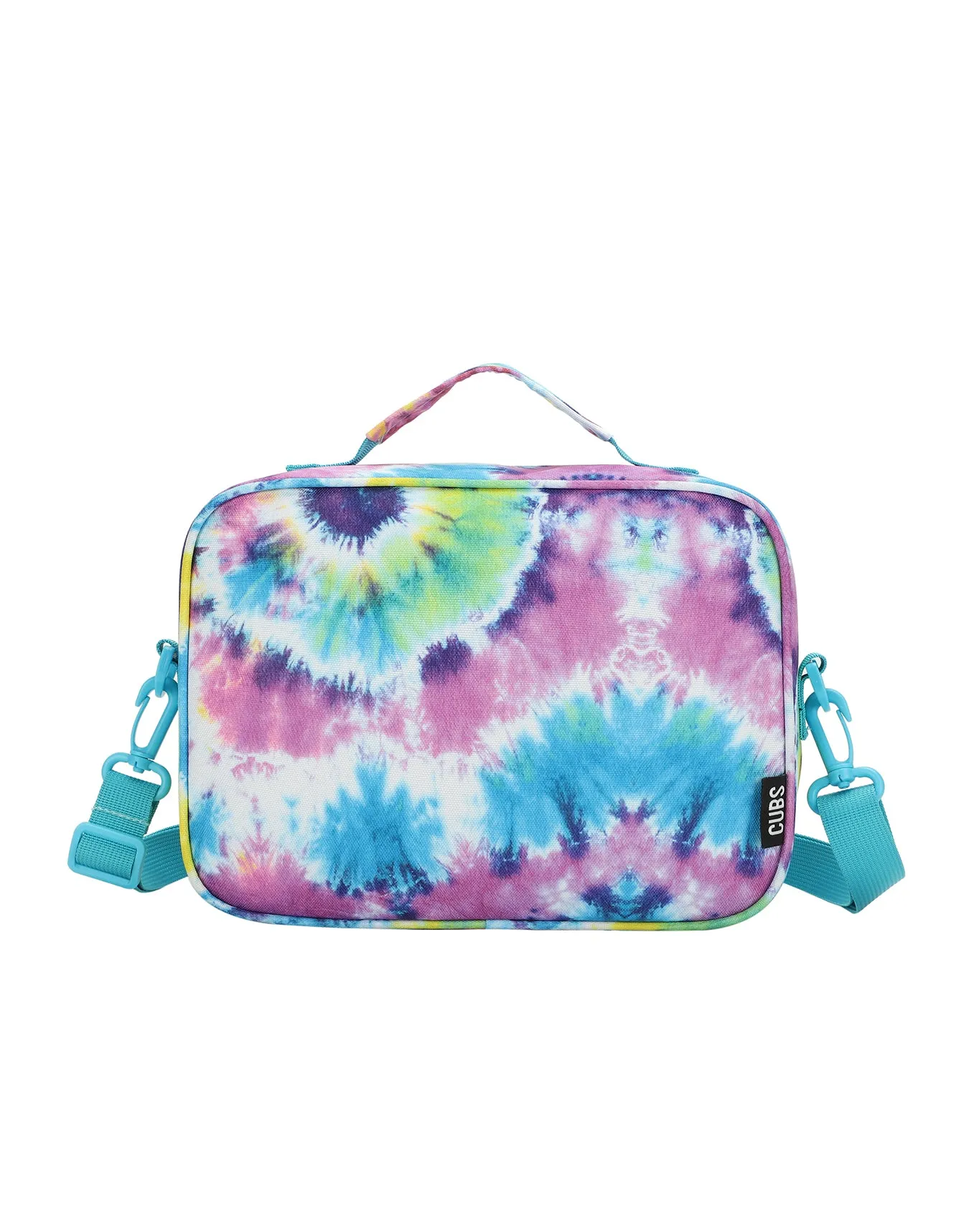 Cubs Tie Dye Purple And Turquoise Cross Body Lunch Bag