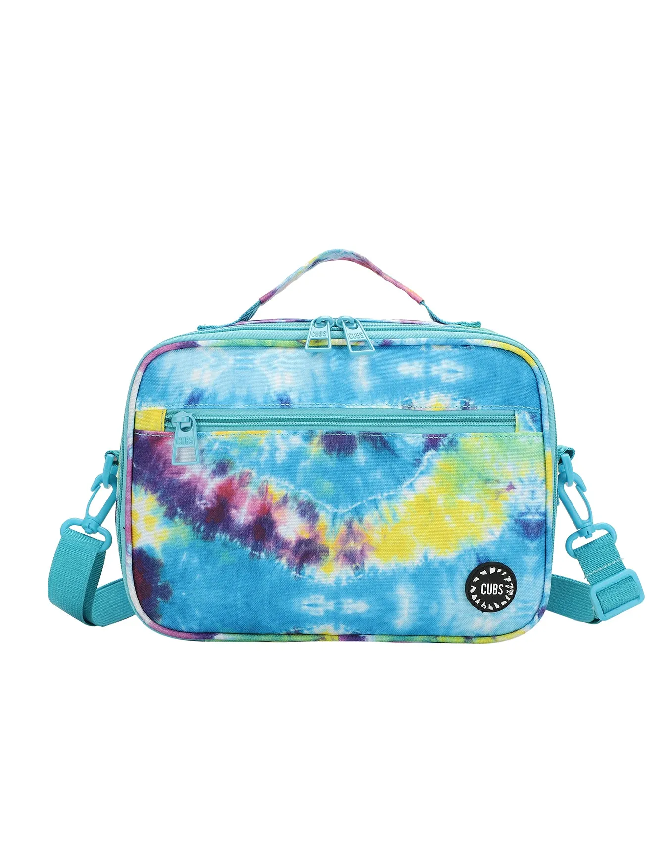 Cubs Tie Dye Purple And Turquoise Cross Body Lunch Bag