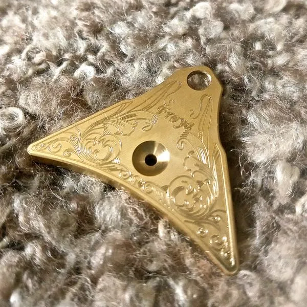 Decorated Logan Ventura Brass Sheepdog Whistle