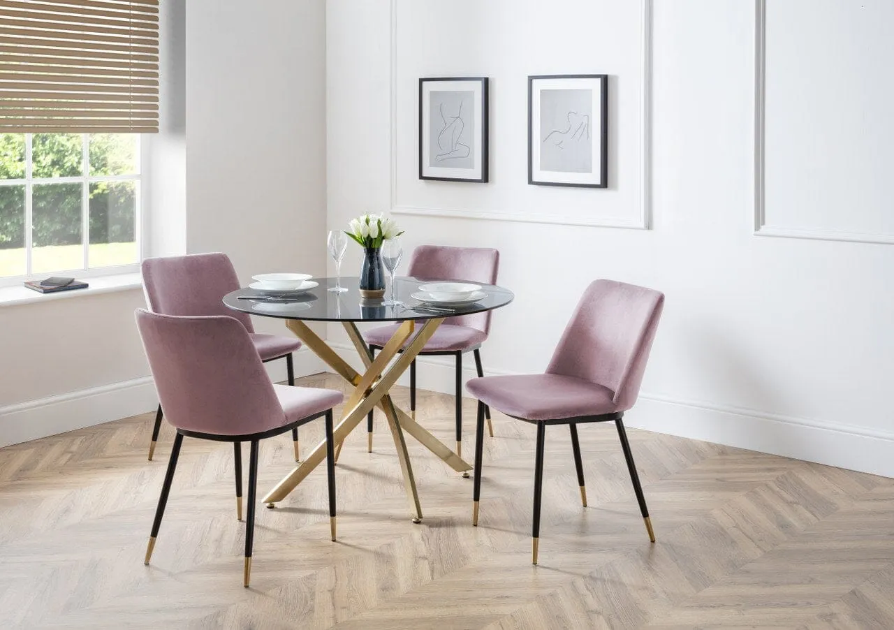 Delaunay Dining Chair - Dusky Pink