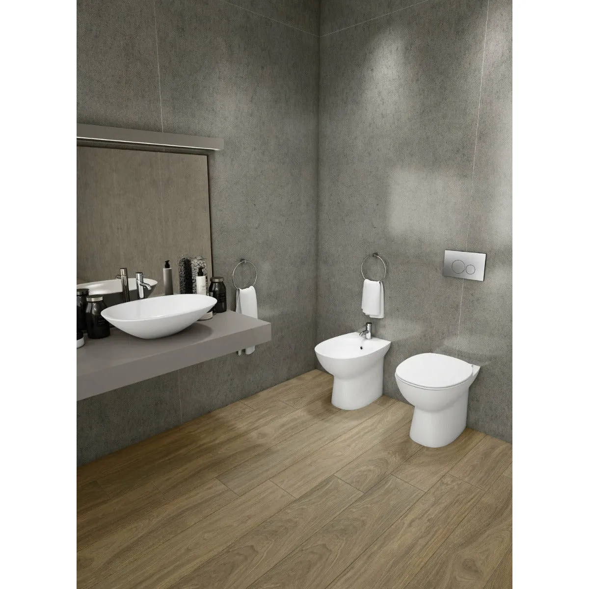 Frontline Morning Back-To-Wall Toilet with Soft-Close Seat