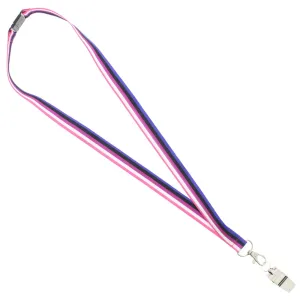 Genderfluid Flag Lanyard And Whistle