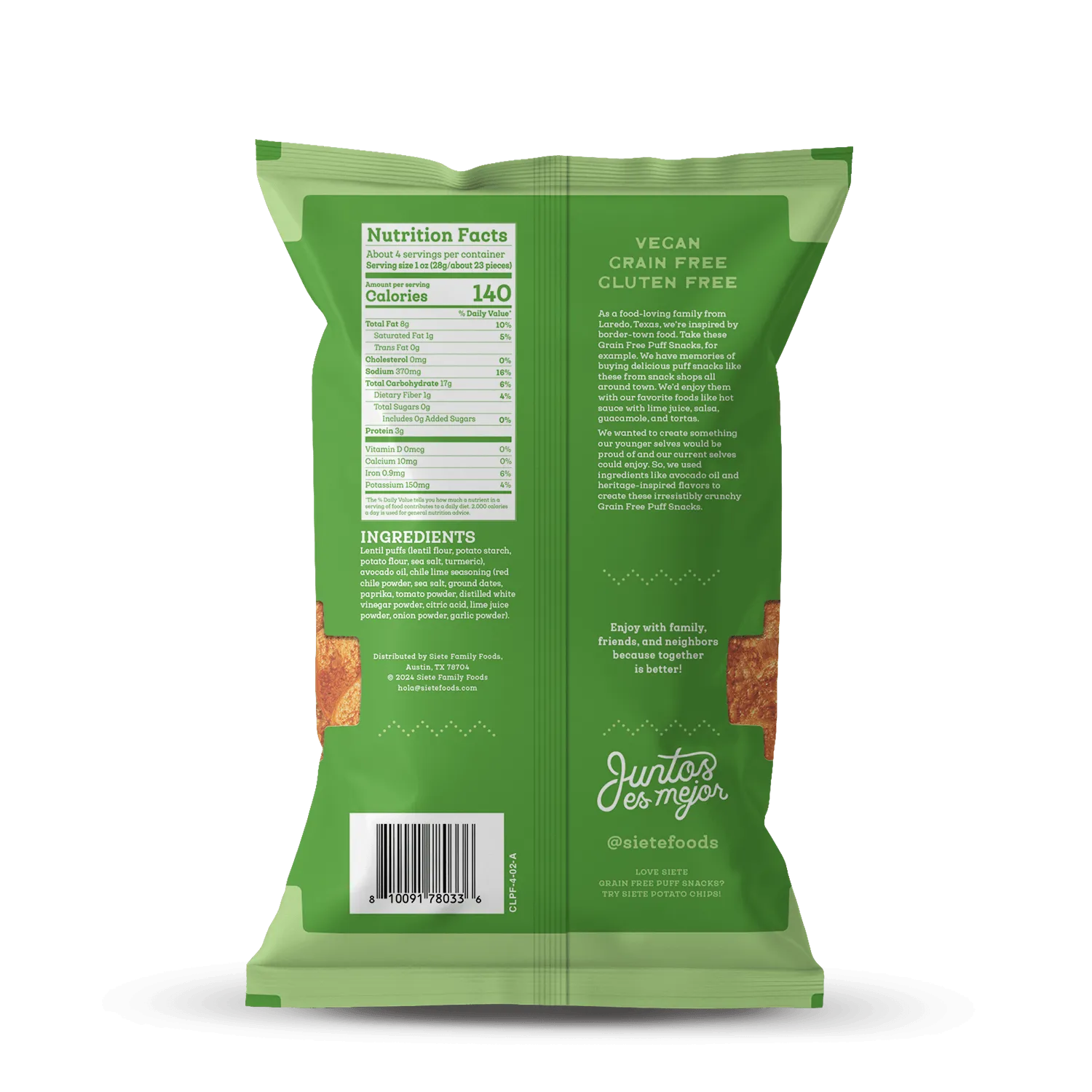 Grain Free Puff Snacks Mix - 3 bags