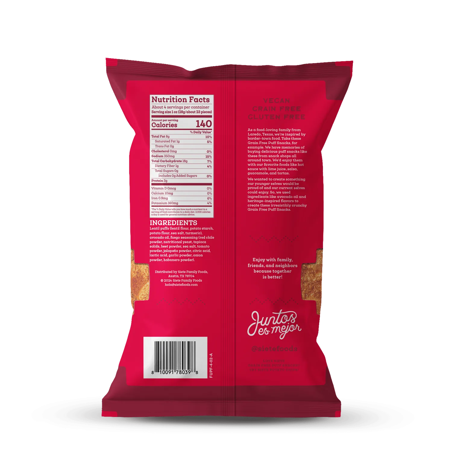 Grain Free Puff Snacks Mix - 3 bags