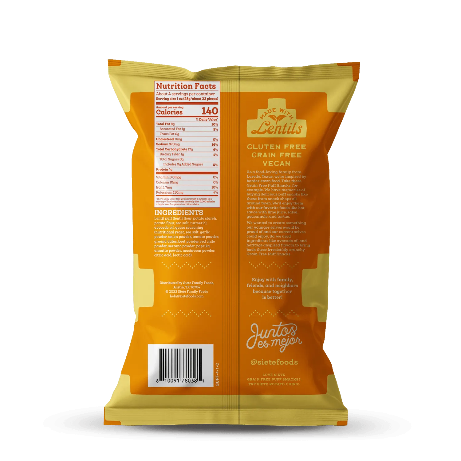 Grain Free Puff Snacks Mix - 3 bags