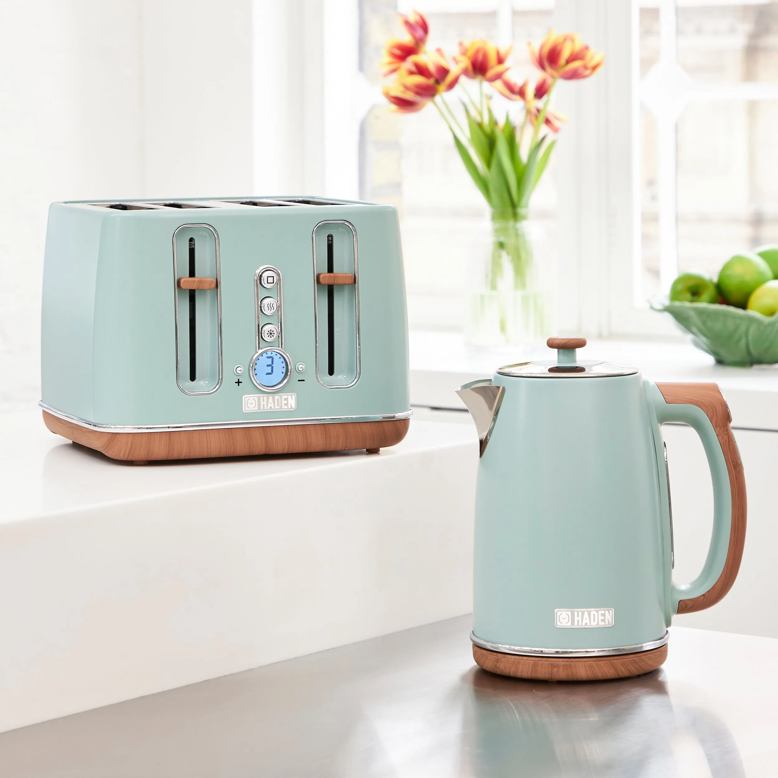 Haden Dorchester Sage Green Digital Variable Temperature Kettle