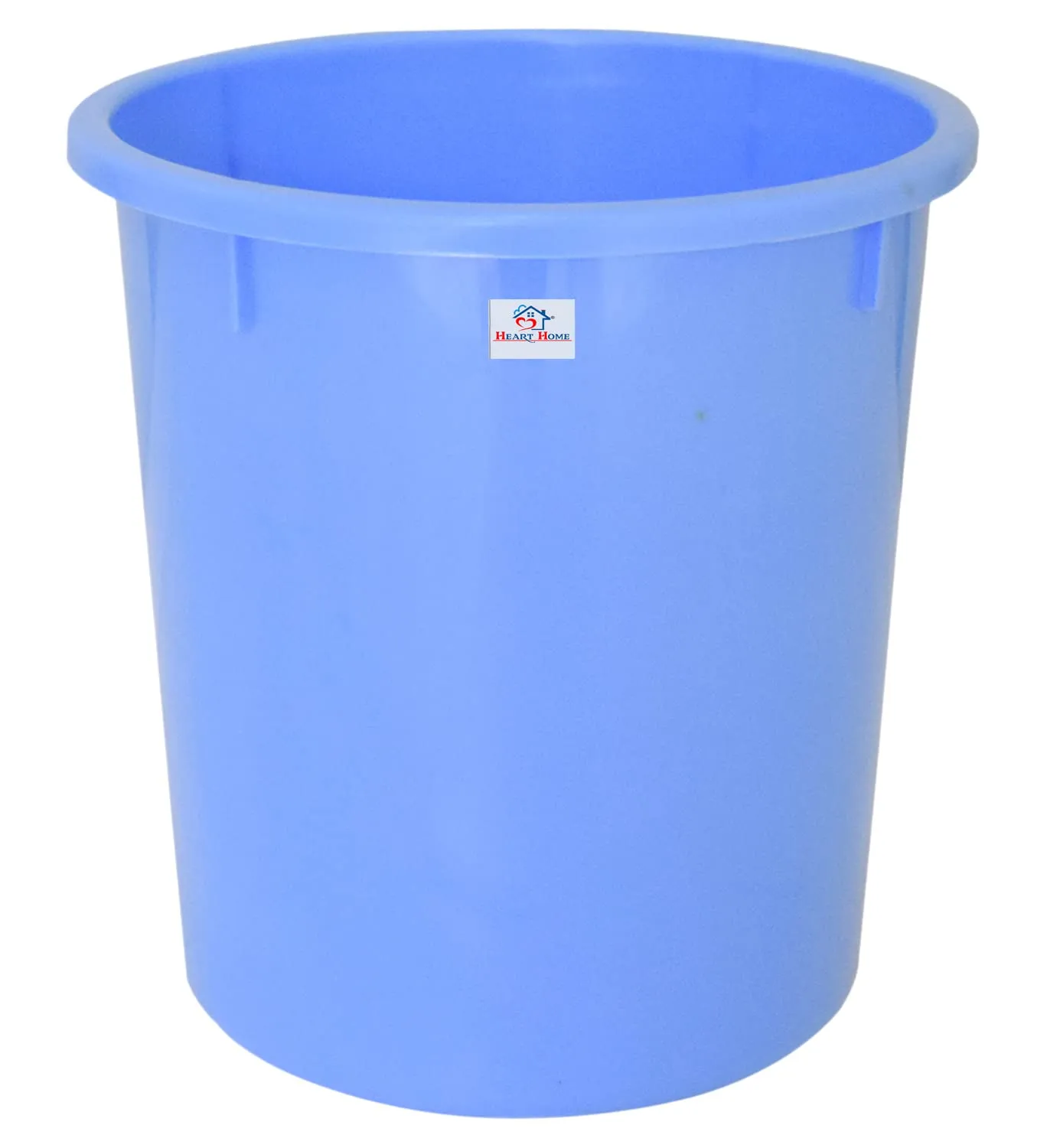 Heart Home Plastic Open Plastic Dustbin Without Lid|Trash Bin, Garbage Bin, Waste Bin, 5Ltr. (Blue)-47HH01038