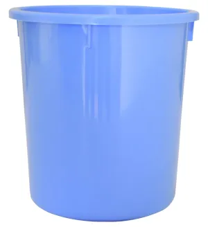 Heart Home Plastic Open Plastic Dustbin Without Lid|Trash Bin, Garbage Bin, Waste Bin, 5Ltr. (Blue)-47HH01038