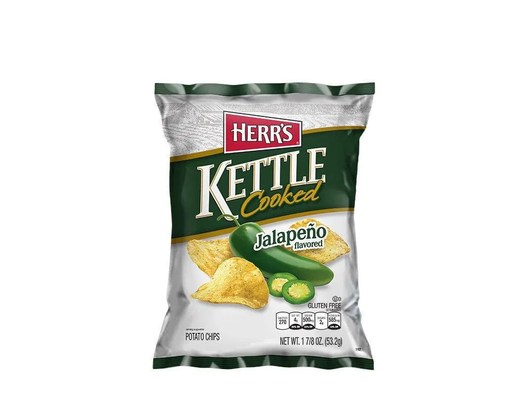 Herr’s "Kettle Cooked" Jalapeno Chips Bags