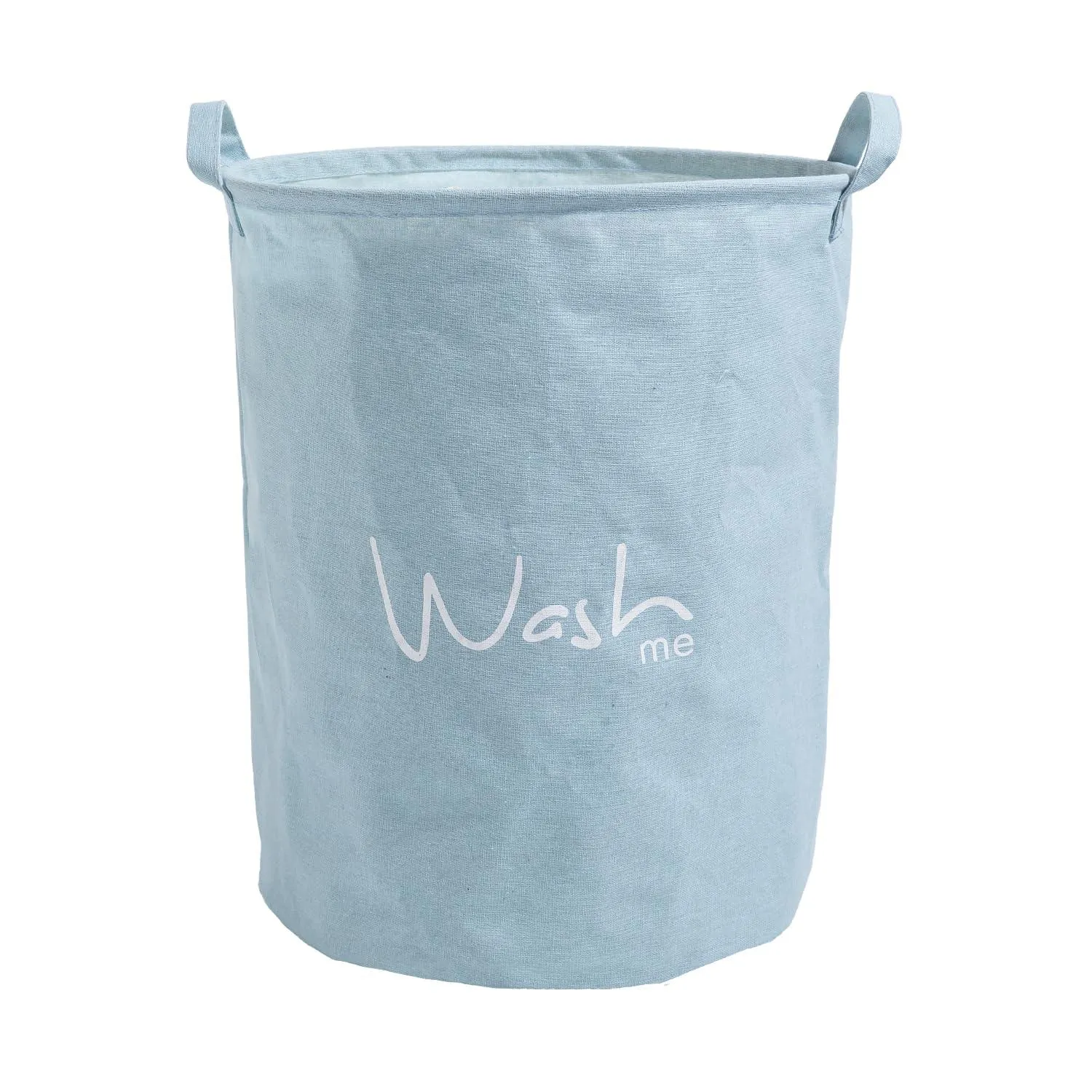 HOKIPO Folding Laundry Storage Basket - Large 46 Ltr, Blue