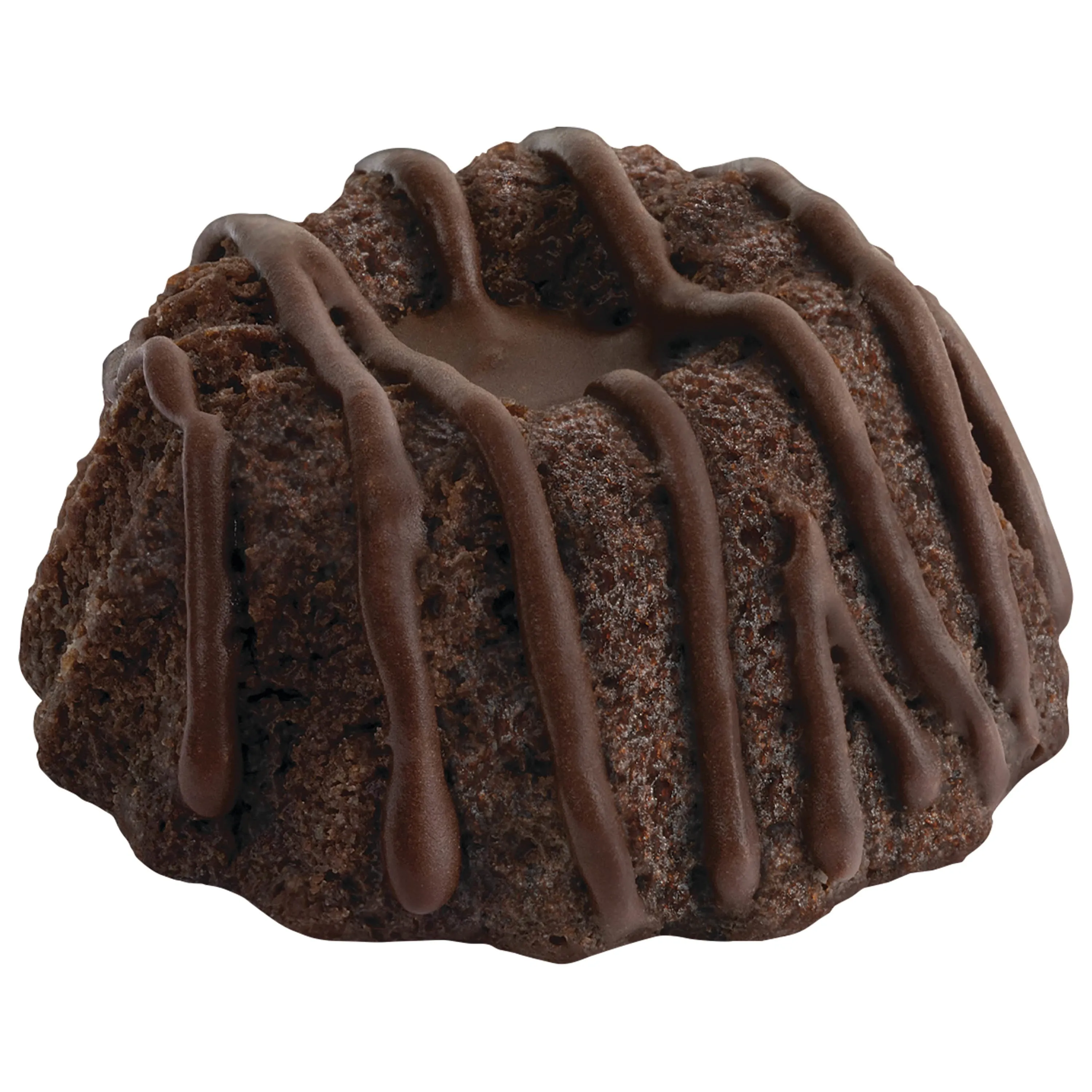 HOSTESS Chocolate Drizzle Baby Bundts, Mini Chocolate Bundt Cakes - 10 oz, 8 Count