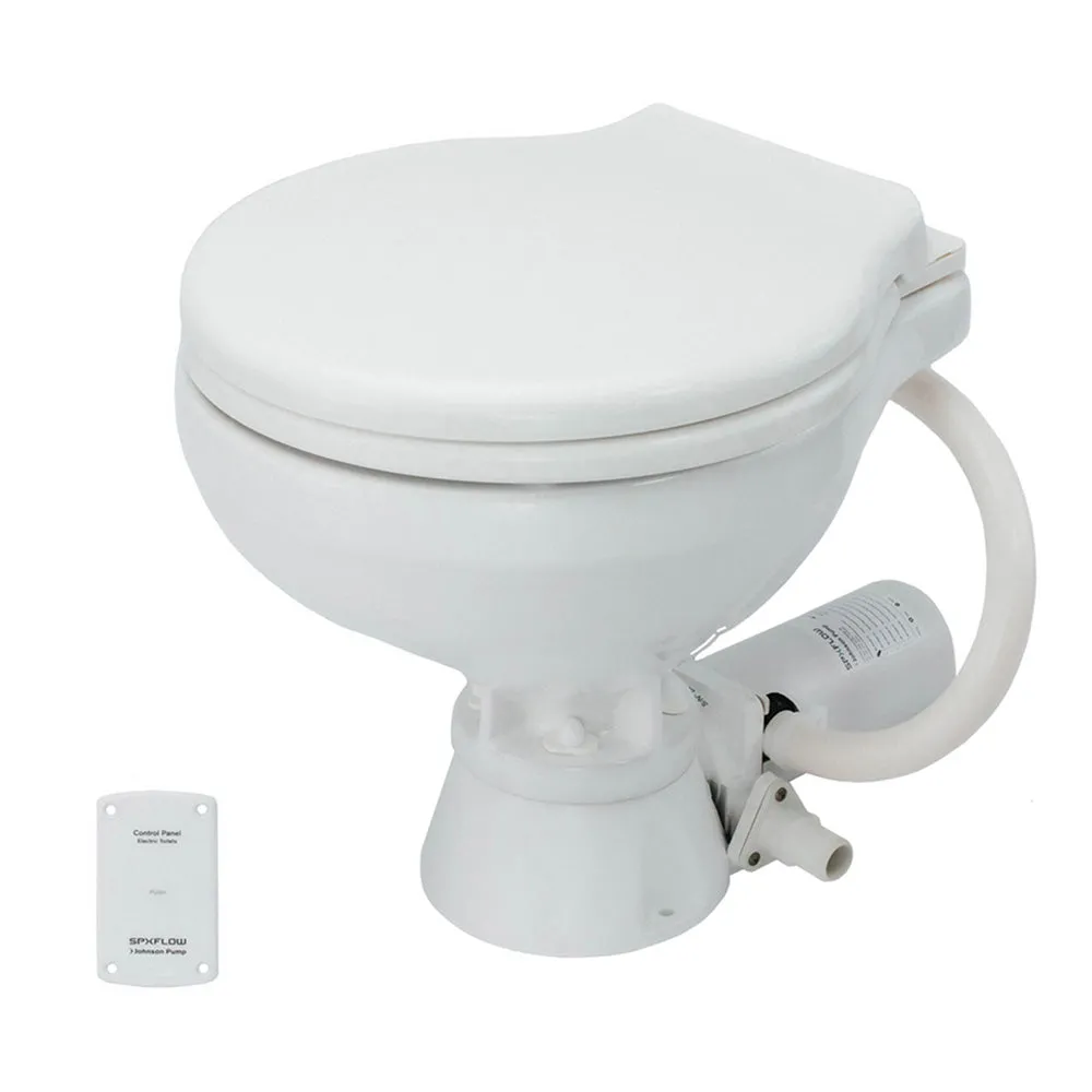 Johnson Pump Standard Electric Toilet - Comfort Macerator Style - 24V