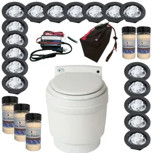 Laveo Dry Flush Toilet Mega Pack