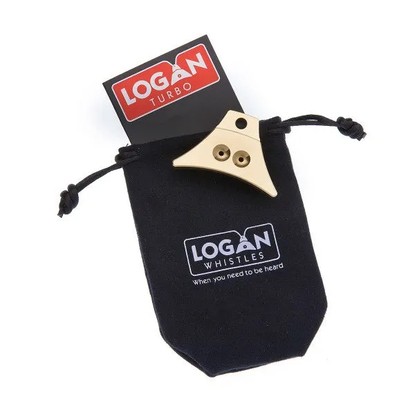 Logan Turbo Solid Brass Sheepdog Whistle