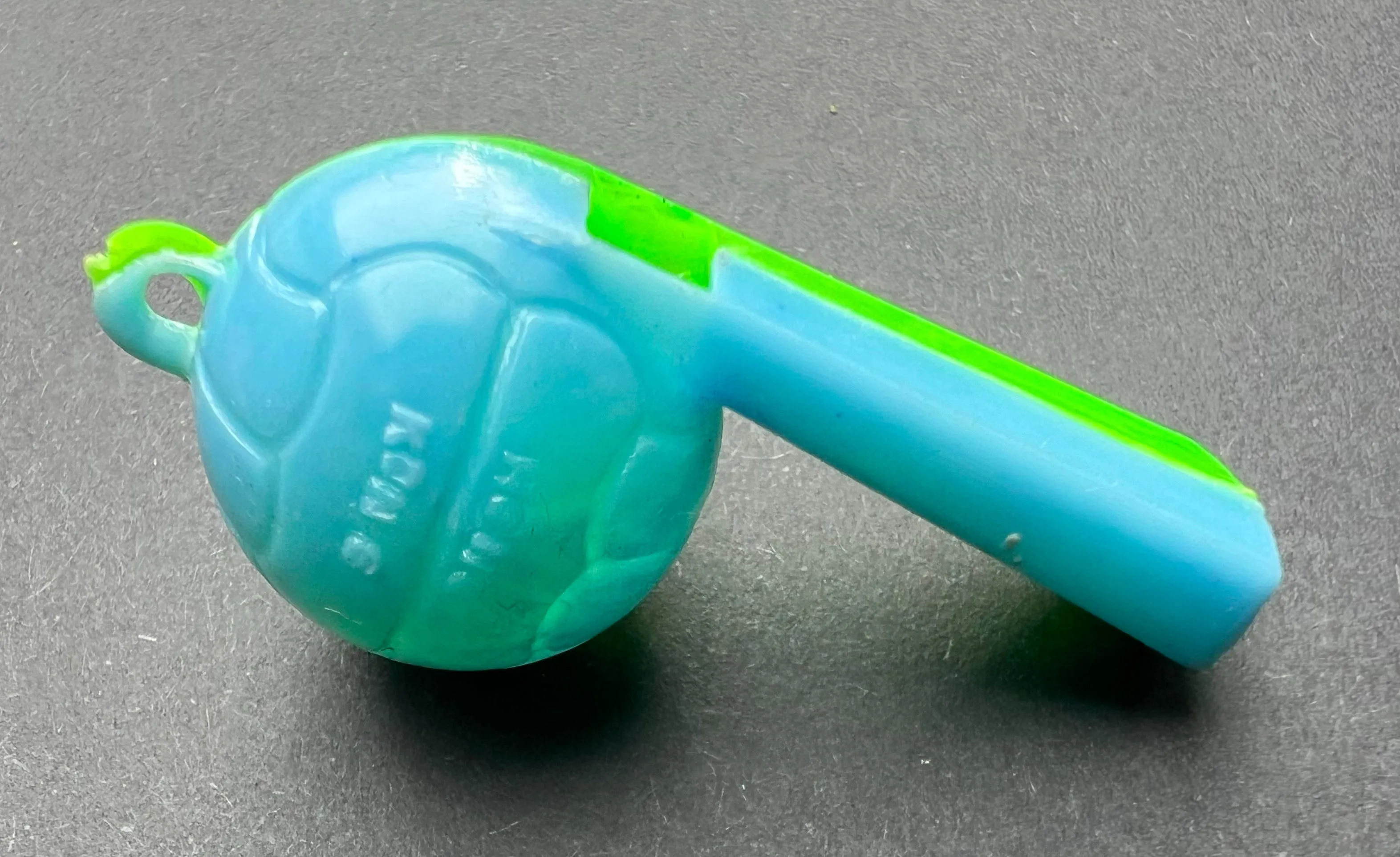 Loud Football Shaped Plastic Whistles - Made in Hong Kong