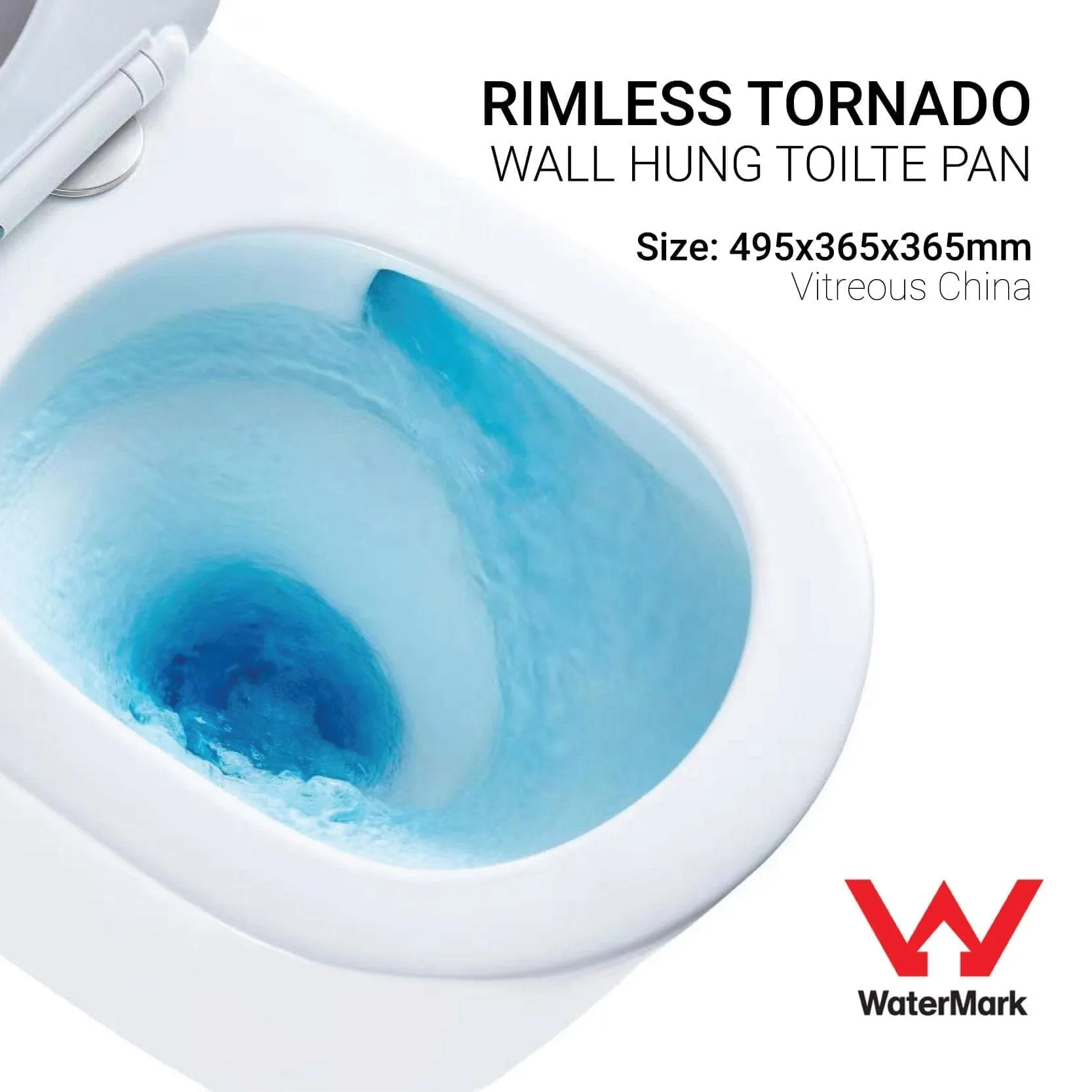 Max49 Rimless Tornado Wall Hung Toilet Package - Geberit Sigma 8 Duofix In Wall Cistern & Round Button