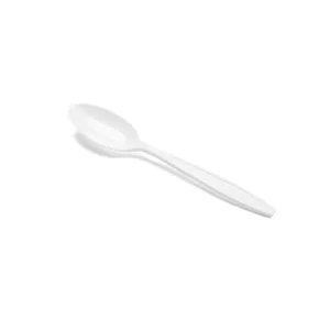 Medline Disposable White Plastic Spoons