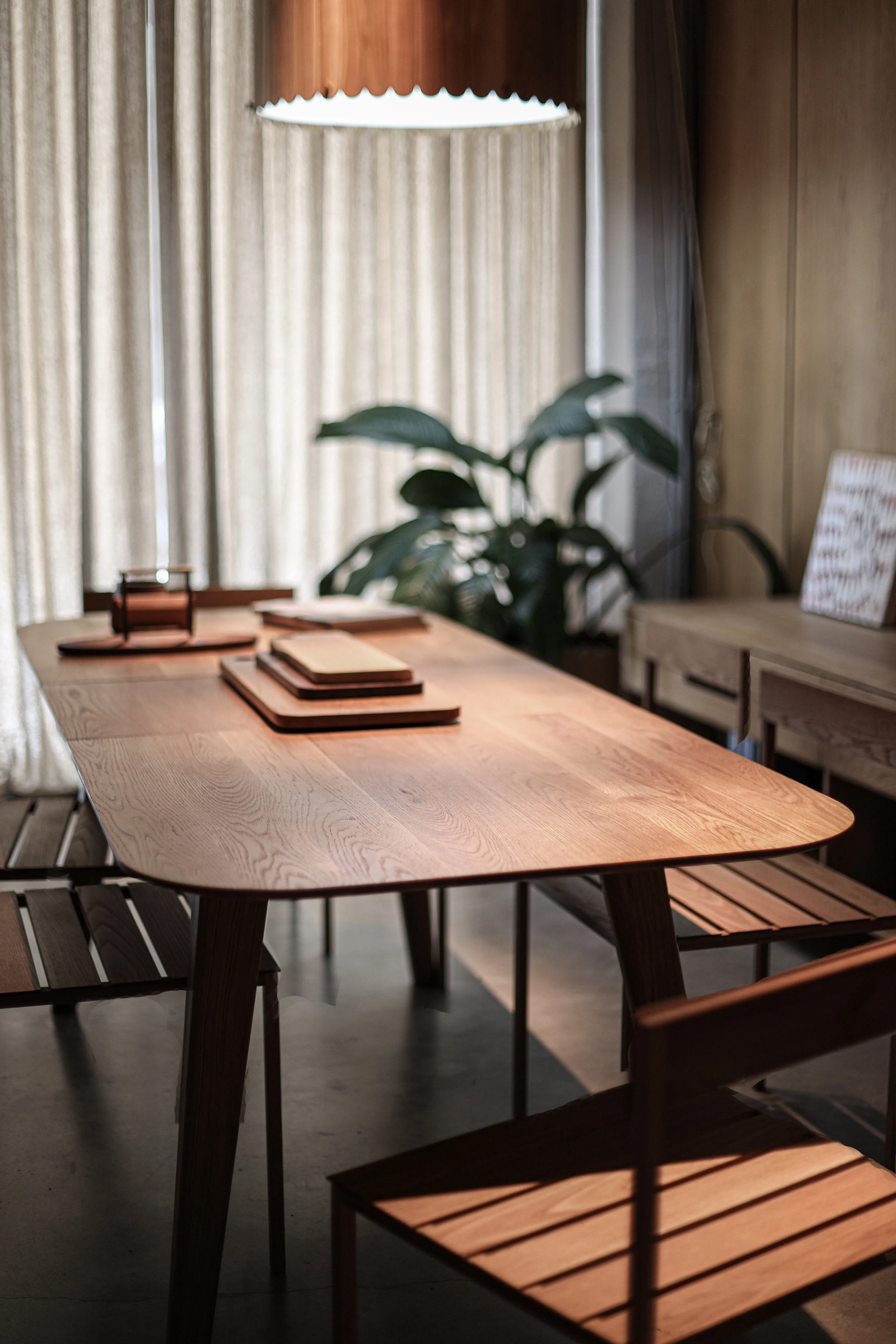 Mid-Century Solid Timber Dinning Table