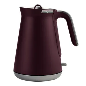 Morphy Richards 1.5L Maroon Aspect Kettle Black Chrome Base 100027