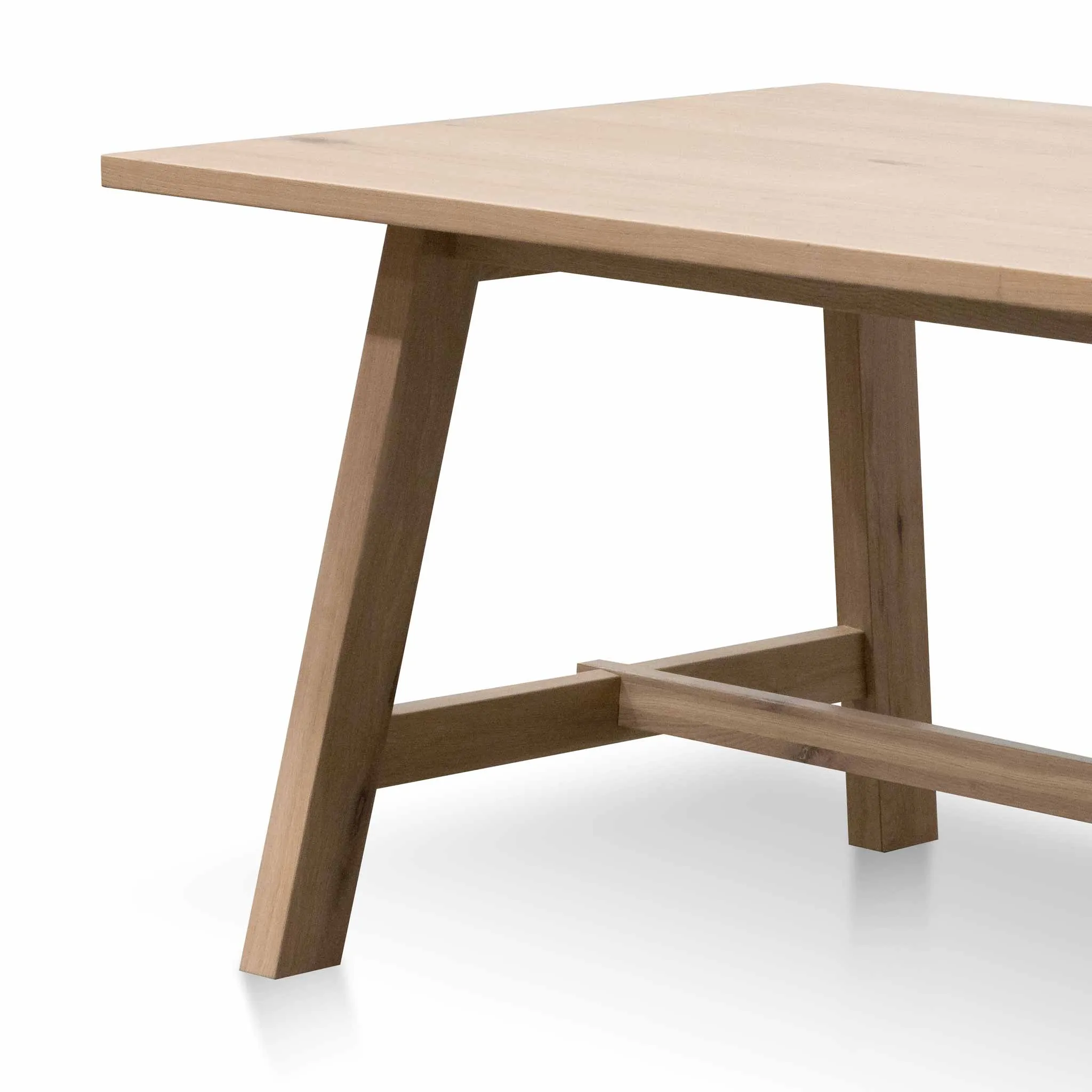 Murillo 2.2m Wooden Dining Table - Washed Natural