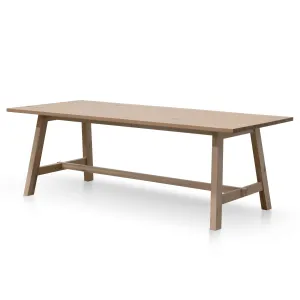 Murillo 2.2m Wooden Dining Table - Washed Natural