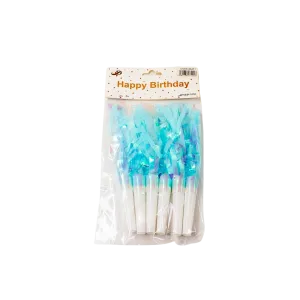 PARTY WHISTLE BLUE - 6PCS