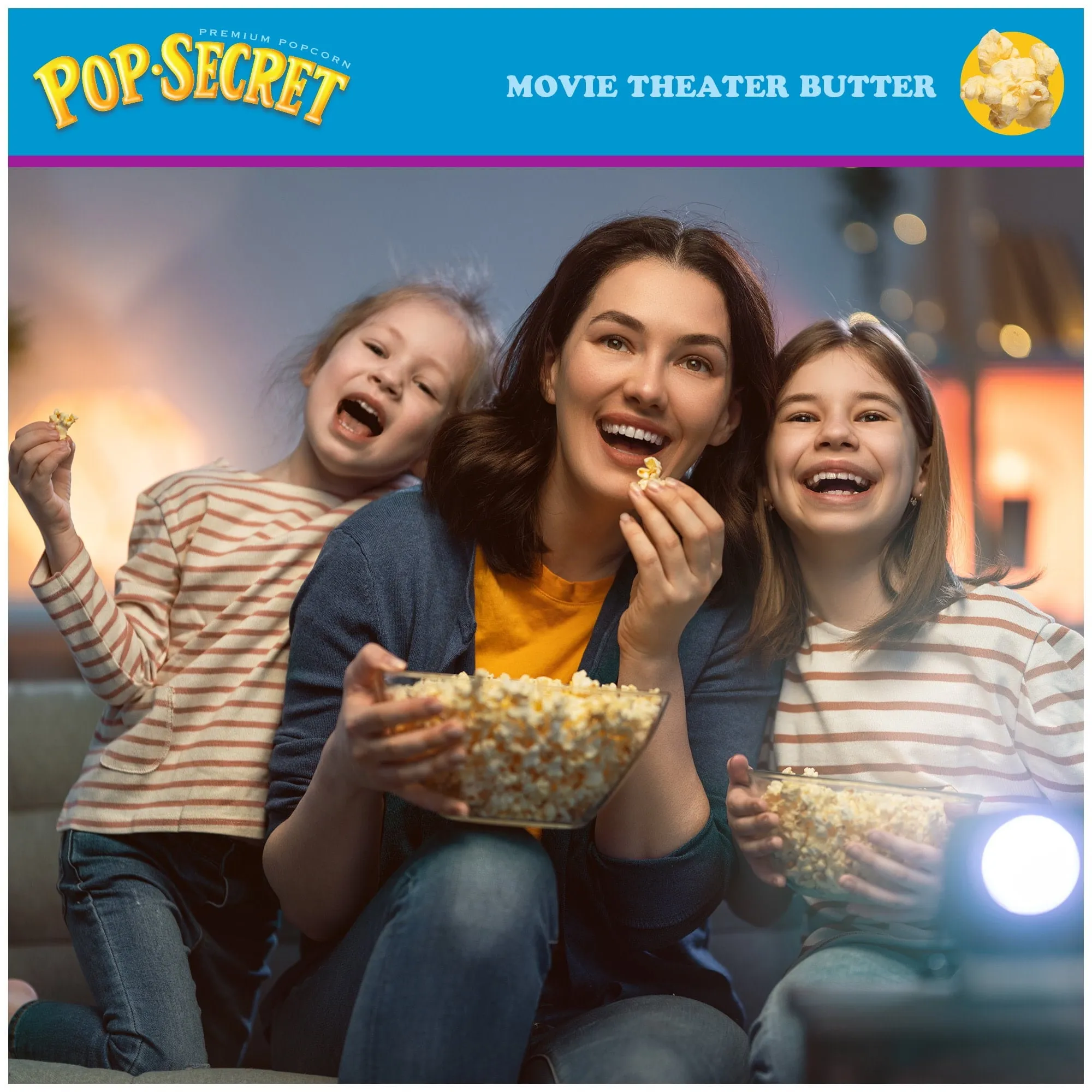 Pop Secret Microwave Popcorn, Movie Theater Butter Flavor, 3.2 oz Sharing Bags, 3 Ct