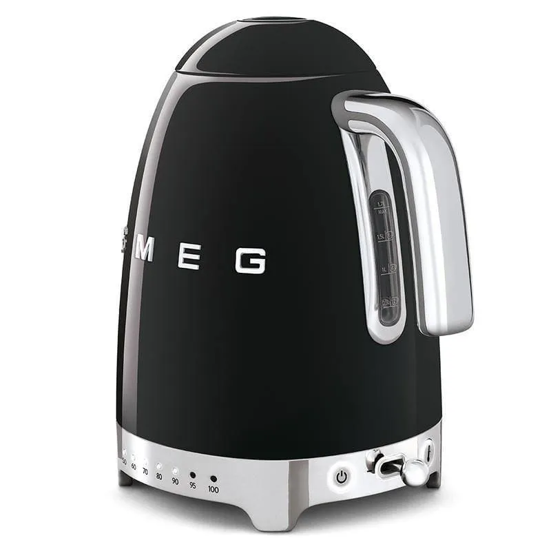 Smeg Jug Kettle 1.7L Variable Temperature Black