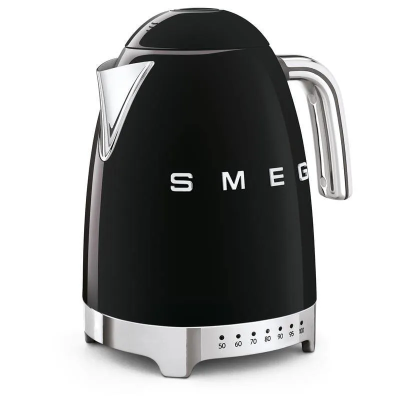 Smeg Jug Kettle 1.7L Variable Temperature Black