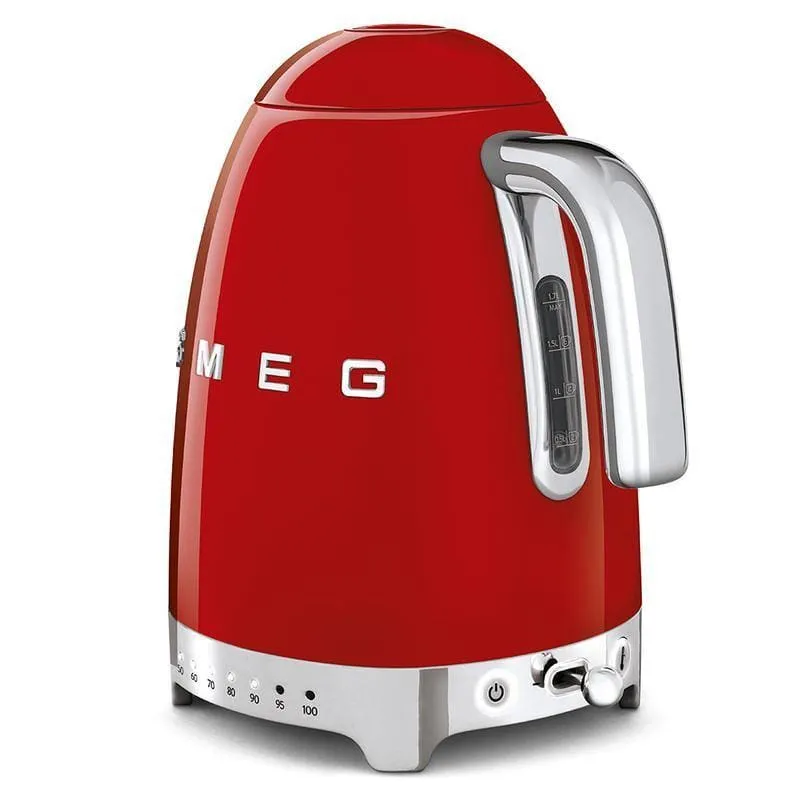 Smeg Jug Kettle 1.7L Variable Temperature Red