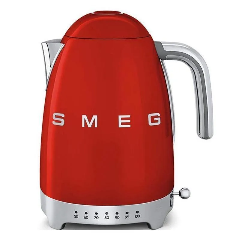 Smeg Jug Kettle 1.7L Variable Temperature Red