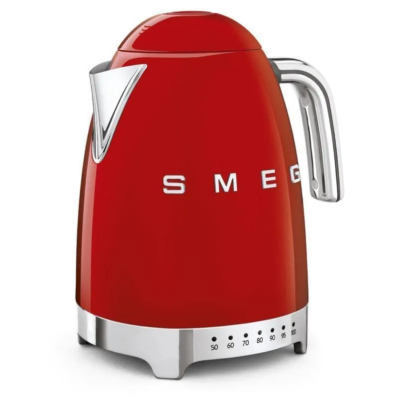 Smeg Jug Kettle 1.7L Variable Temperature Red