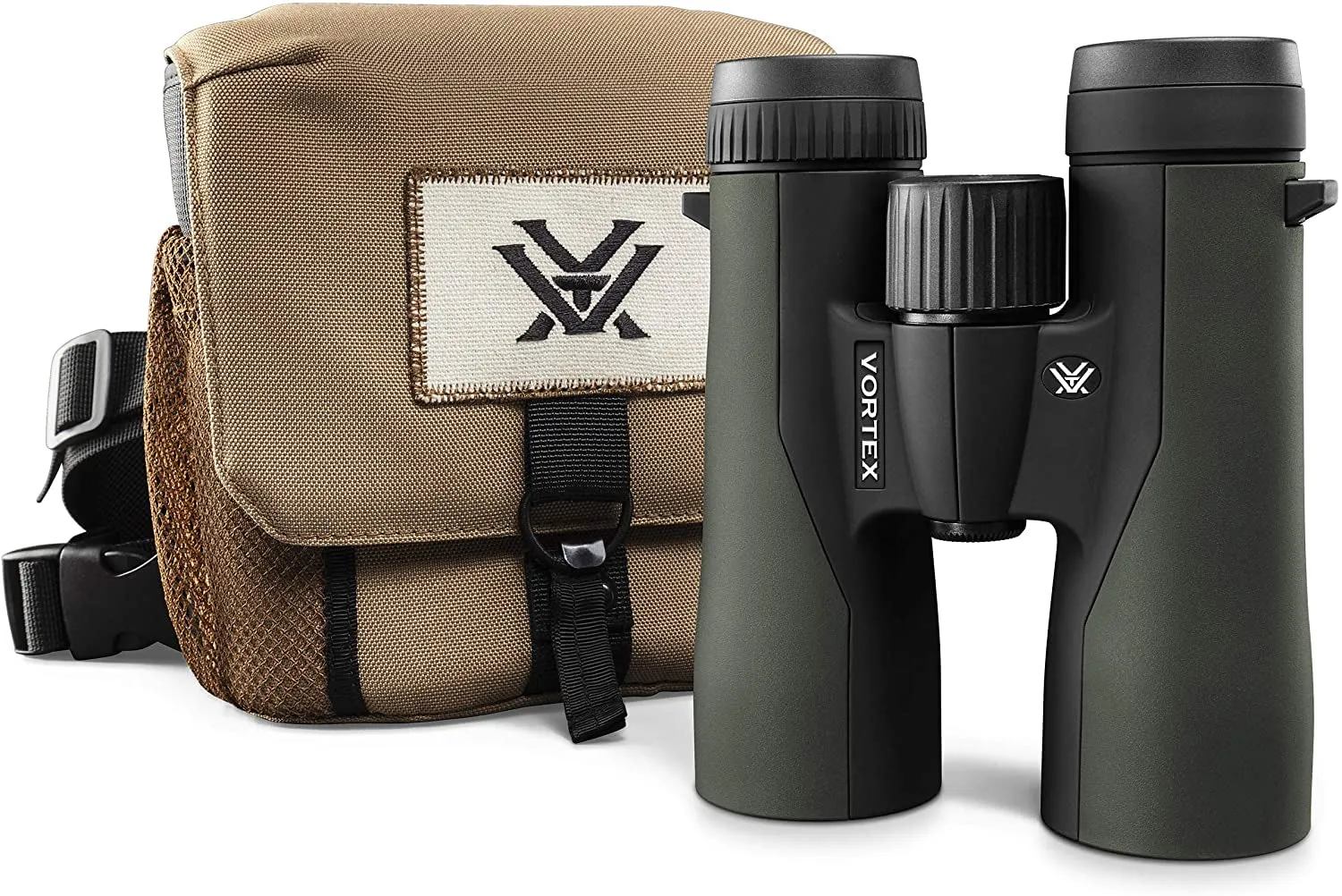 Vortex Optics Crossfire HD 10X42 Binoculars - HD Optical System, Tripod Adaptable, Rubber Armor, Waterproof, Fogproof, Shockproof, Included Glasspak - Unlimited, Unconditional Warranty