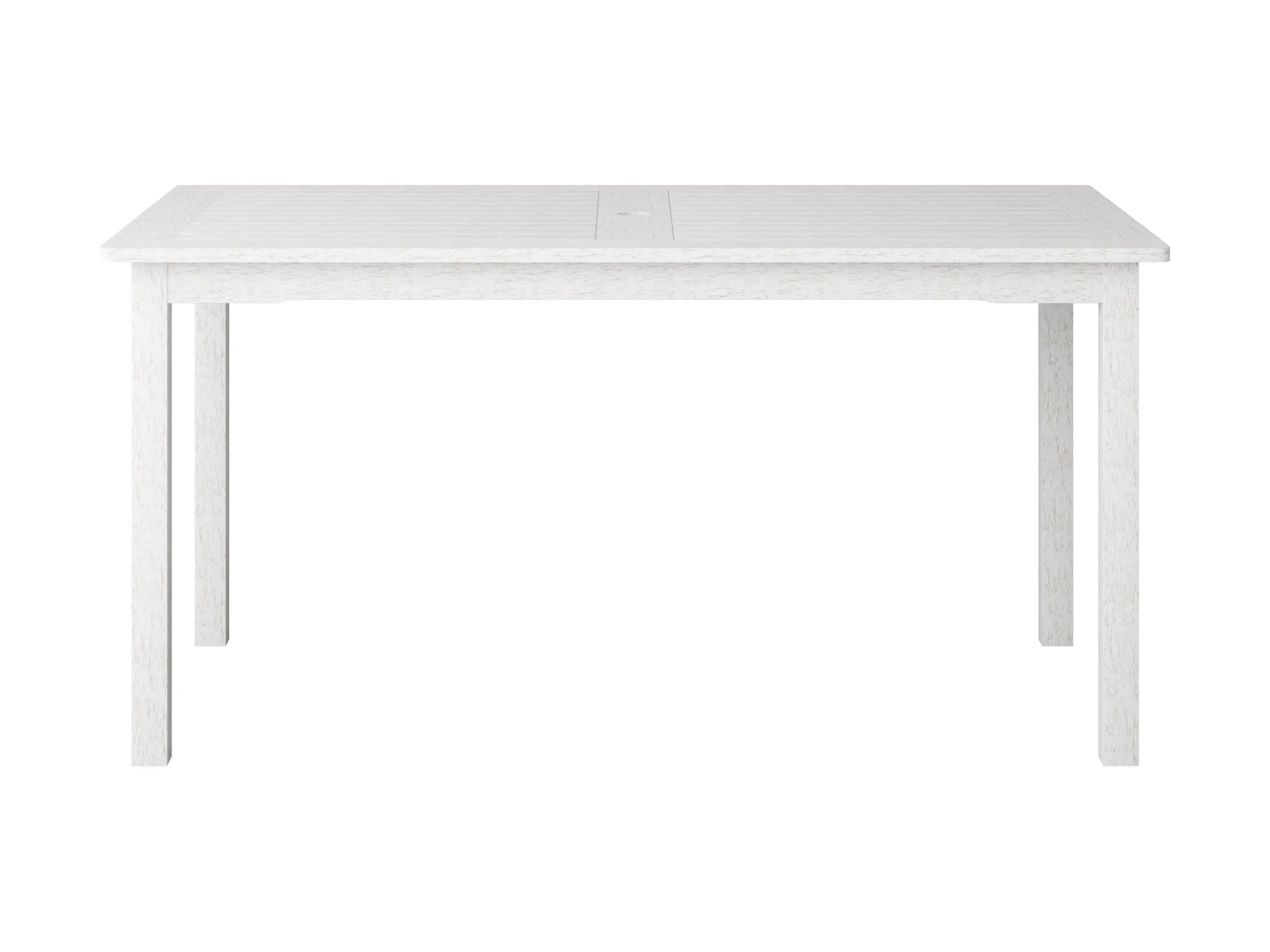 Washed White Outdoor Wood Dining Table