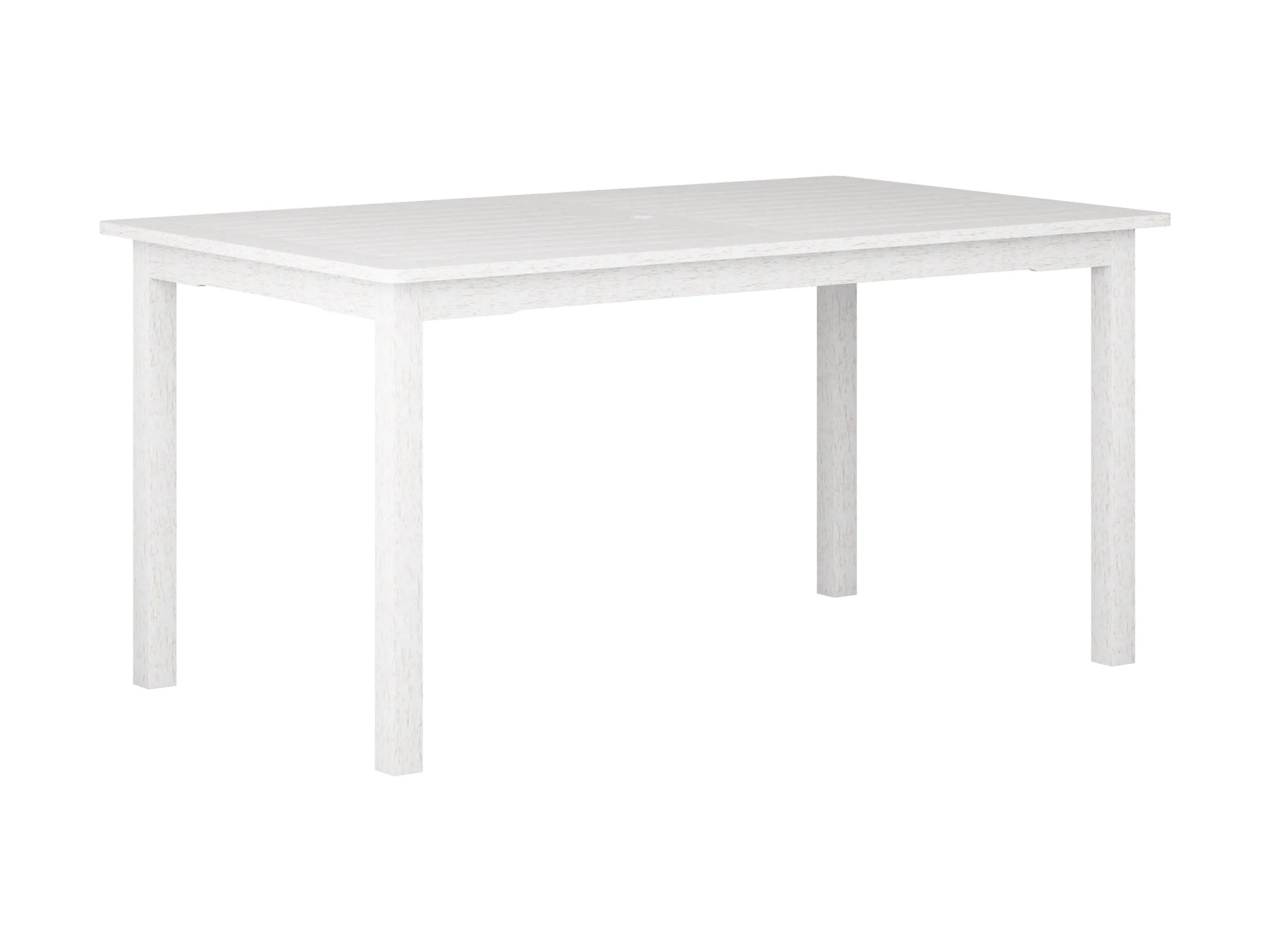 Washed White Outdoor Wood Dining Table