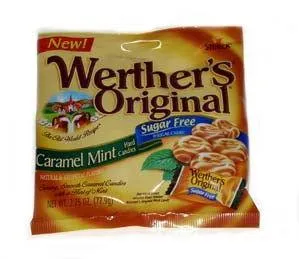 Werthers Caramel Mint Sugarfree Bags