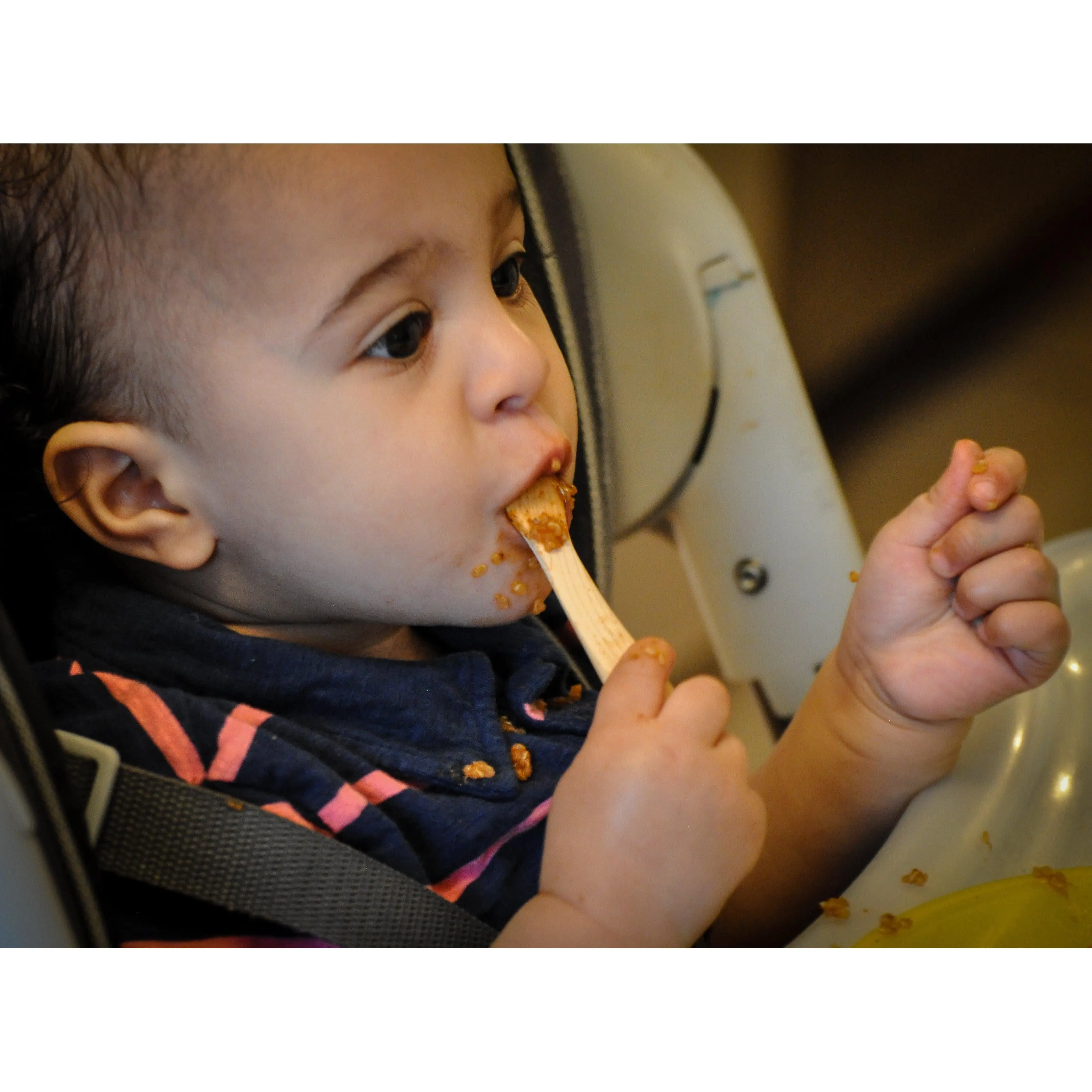 Wooden Baby Led Weaning Spoon