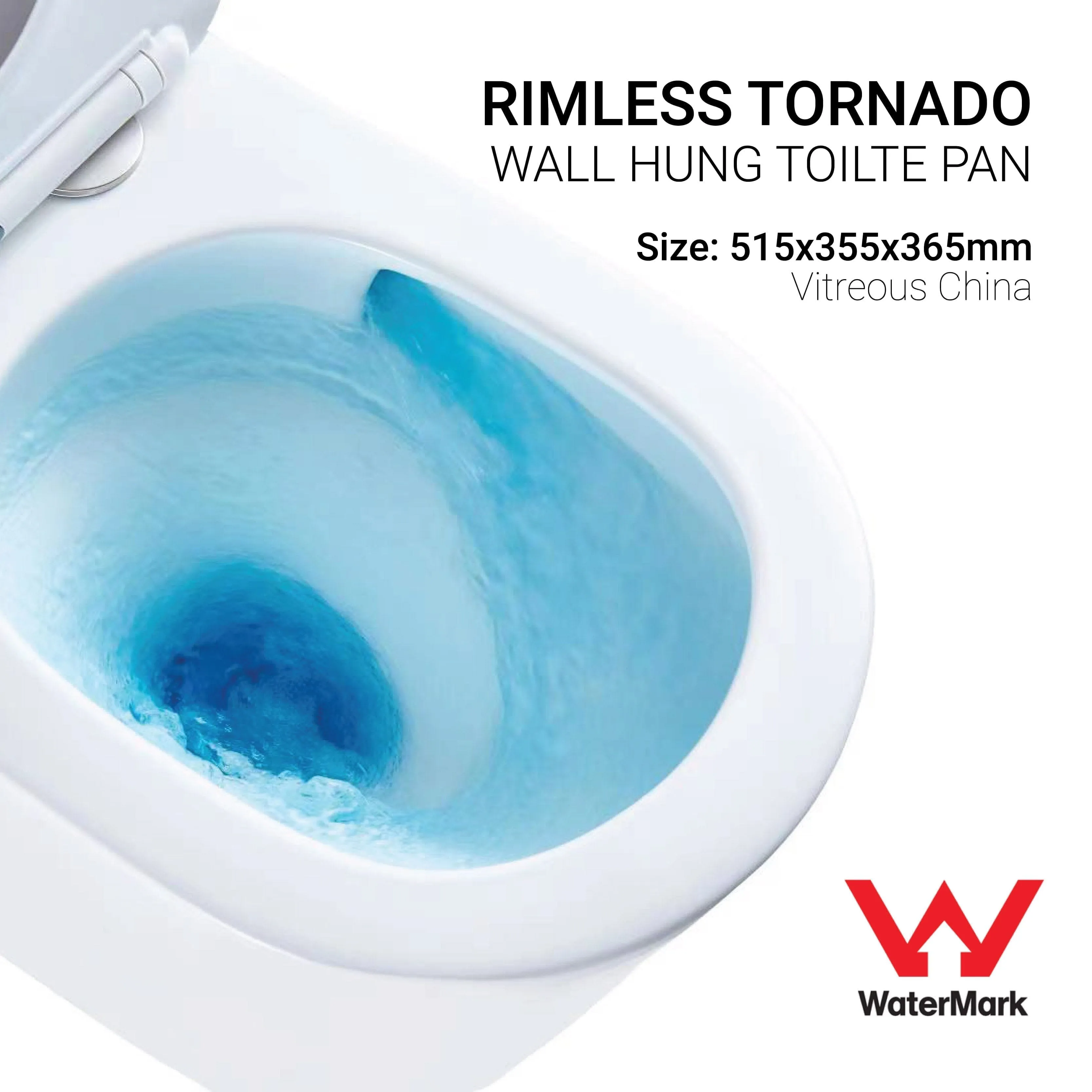 Yara51 Rimless Tornado Wall Hung Toilet Package - Geberit Sigma 8 Duofix In Wall Cistern & Round Button